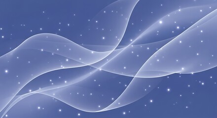 Abstract Flowing Lines with Sparkle.