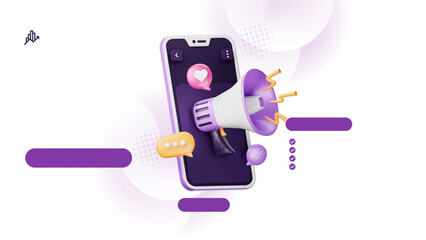 Social Media Marketing and Digital Advertising with Mobile Megaphone