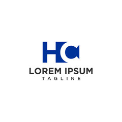HC logo negative space design