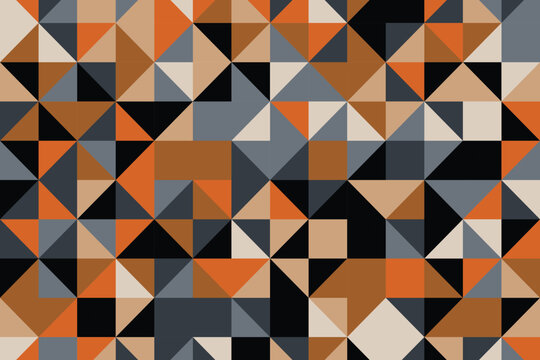 Abstract Seamless Geometric Background with Small Triangles