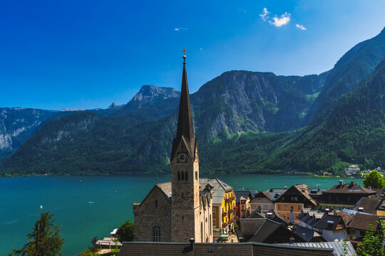 The Evangelical Church of Christ, in Hallstatt, Austria