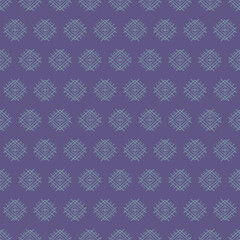Fototapeta premium Geometric, seamless, ethnic, pixel, thai pattern, fabric pattern for textile, carpet, wallpaper, clothing, sarong, batik, print, background, cover, illustration, vector