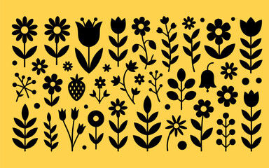 Scandinavian Floral and Plant Icons