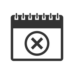 Obraz premium Planning calendar, Check mark symbol icon isolated on transparent background