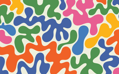 Colorful Abstract Blob Pattern