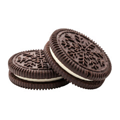 Delicious double stuf oreo cookies ready for snacking and baking creations transparent background