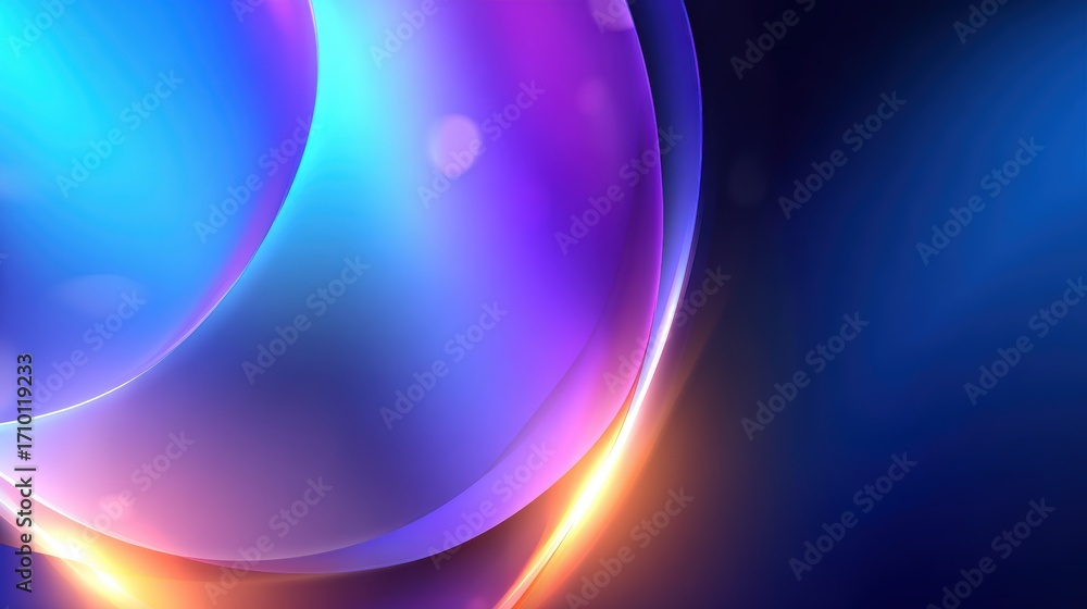 Poster abstract colorful background with fluid shapes blending in vibrant hues, creating a dynamic visual e