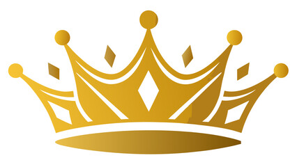 Vector art of golden crown vector illustration, symbol of power and royalty, luxury and success, used for logo design, decoration, and graphic design