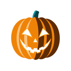 Spooky jack o lantern for halloween celebration