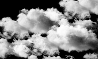 Dramatic black and white clouds swirl against a deep dark sky, evoking a sense of mystery and...