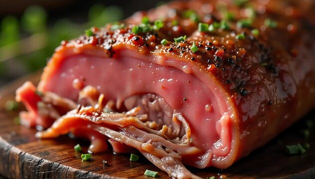 Close up of tender barbacoa meat showing juicy shredded texture with smoky seasoning 