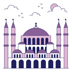 An icon design of hagia sophia
