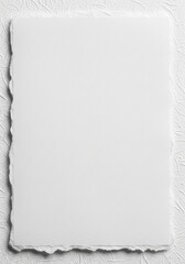 Elegant Paper Texture Blank Torn Edge Parchment for Artistic Backdrops & Wall Art