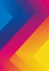 Obraz premium Colorful abstract geometric background featuring a vibrant gradient of diagonal shapes. This modern and dynamic vector illustration serves as a perfect wallpaper or digital wall art design