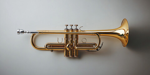 Obraz premium Trumpet in Silver and Silence