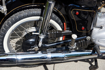 Rear wheel of motorcycle