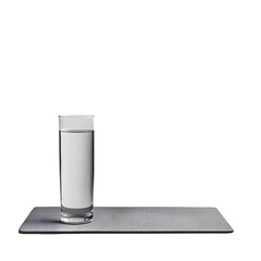 Minimalist Fitness Mat with Transparent Materials and Focus