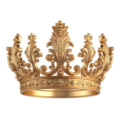 Regal Majesty Ornate Gold King Crown - Symbol of Power and Royalty
