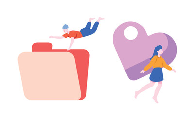 Creative Illustrations That Represent File Management Together with Personal Connection