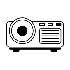 multimedia tool projector icon vector illustration