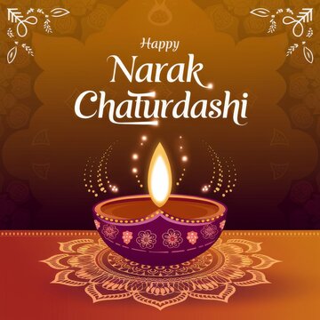 Narak Chaturdashi Festival Banner