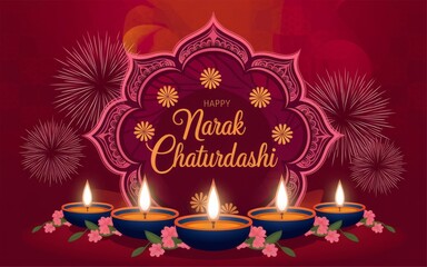 Narak Chaturdashi Social Media Post