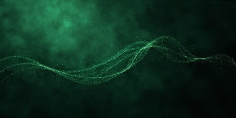 A fractal render of DNA with a glowing blue jellyfish motion pattern