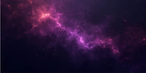 Abstract starry space background with galaxy clouds and cosmic night sky design