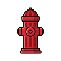 Fire Hydrant. Fire Hydrant illustration over a white background.