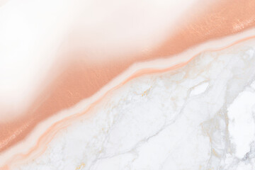 Obraz premium A close-up abstract view of a polished marble surface with delicate pink and white veins.