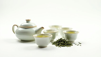 Fototapeta premium teapot and cup