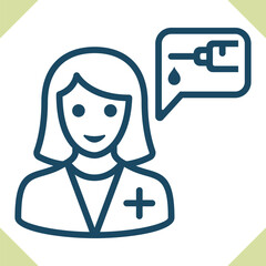 Woman Doctor Icon