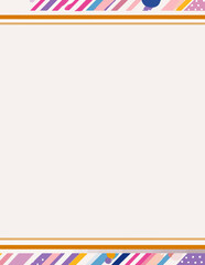 Fototapeta premium Weißer rechteckiger Rahmen, Vektor-Stil, 2048x2048 Pixel