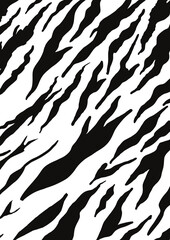 Black and white zebra stripes seamless pattern background