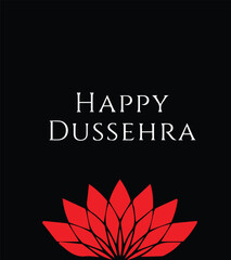 Happy navratri celebration with mandala and trident