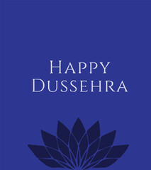 Happy navratri celebration with mandala and trident