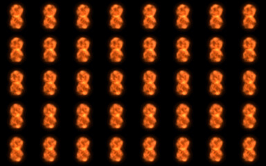 Game Effects sprite sheet with black background