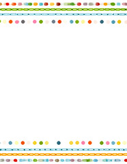 Abstrakter, bunter rechteckiger Rahmen im Vektorstil