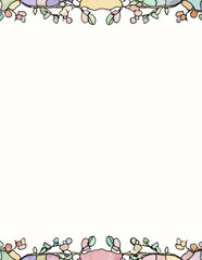 Fototapeta premium Abstrakte Vektorillustration: Spielerische Formen und sanfte Farbverläufe