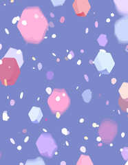 Abstrakter Hintergrund mit pastellfarbenen geometrischen Formen