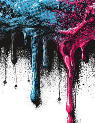 Abstrakte Vektor-Farbverlaufs-Illustration mit Tropfeffekt