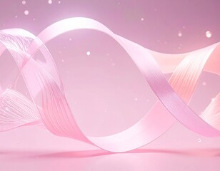 Pink Pastel Shiny Ribbon Abstract Flow Background