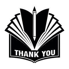 Minimalist stark black and white silhouette design