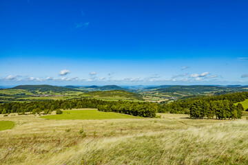 Blick vom Aussichtspunkt in der Hochrhön bei Noah's Segel