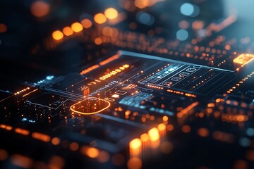 Futuristic banking digital panel design high resolution picture