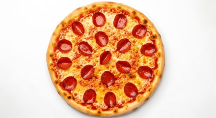 Delicious Pepperoni Pizza with Melted Cheese.