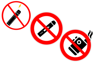 transparent No smoking, No vaping combined sign. Smoking & vaping area or allowed symbol. High resolution vector icon - 1