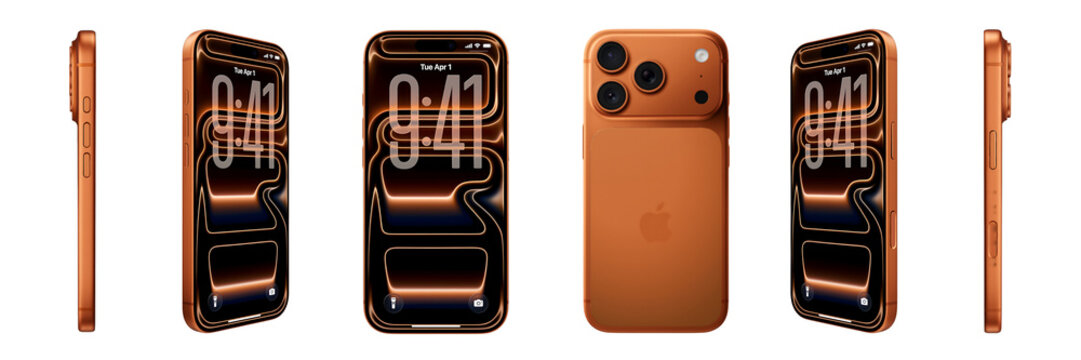 iPhone 17 Pro cosmic orange smartphone design  