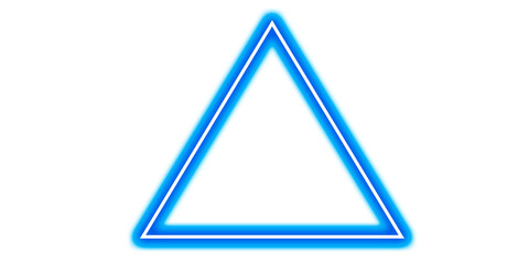 Triangle Blue Glowing Frame for Presentation or Social Media