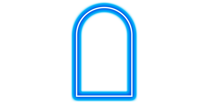 Blue Glowing Frame for Presentation or Social Media